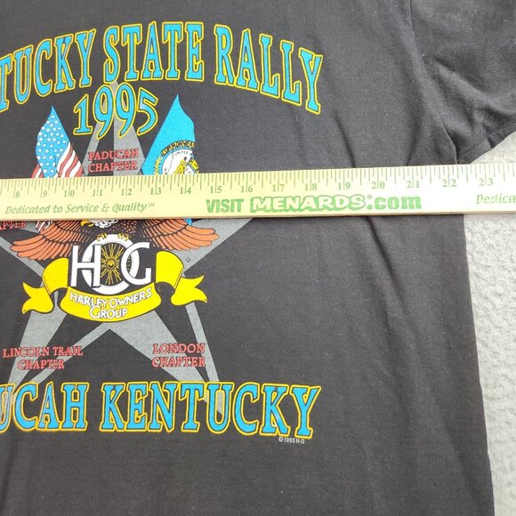 Vintage Harley Davidson Shirt Extra Large 90s KY State Rally Single Stitch 1995 - Picture 8 of 15